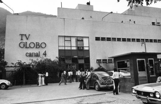 Sede da TV Globo. A emissora começou a funcionar em 26 de abril de 1965